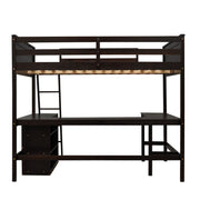 Loft Bed With Shelves With Desk - R&R Furniture Gallery (Fountain Valley, CA)