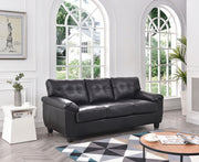 Comfortable stationary sofa by Glory Furniture with plush cushions and modern design, perfect for living room relaxation.