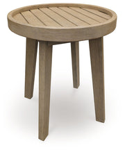 Marina Sun - Round End Table - Beige - R&R Furniture Gallery (Fountain Valley, CA)