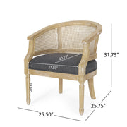 Curved Backrest Accent Chair - R&R Furniture Gallery (Fountain Valley, CA)