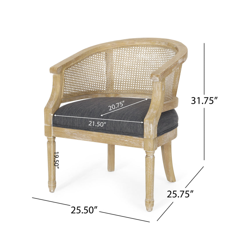 Curved Backrest Accent Chair - R&R Furniture Gallery (Fountain Valley, CA)