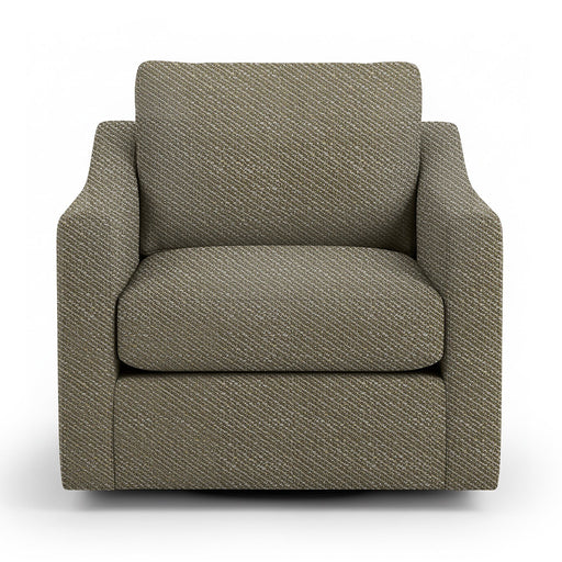 Classic Home Aspen swivel chair with a plush, upholstered seat and backrest, featuring a modern design and a swivel base.