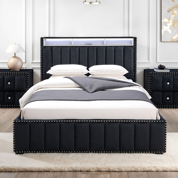 Farese - Queen Bed, Black