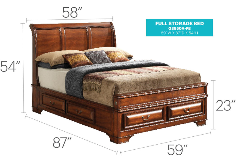 Dovetailed Drawers Storage Bed - R&R Furniture Gallery (Fountain Valley, CA)