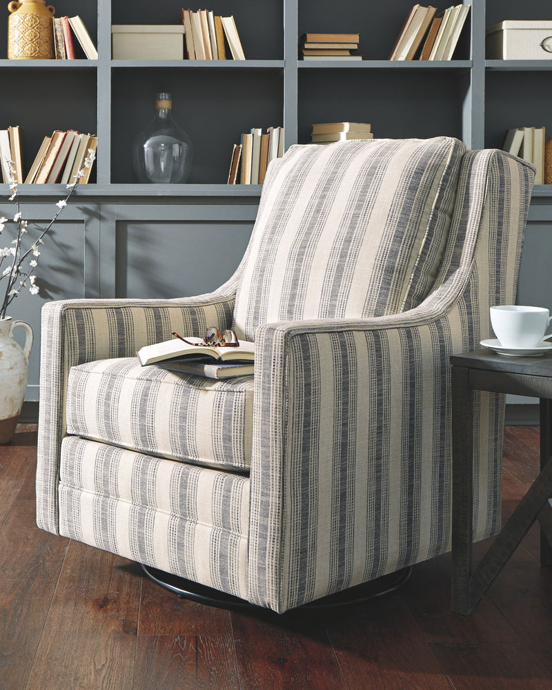 Kambria - Swivel Glider Accent Chair - R&R Furniture Gallery (Fountain Valley, CA)