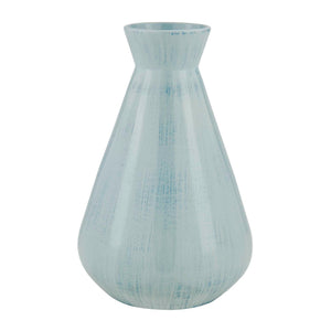 Flare Spire - Indoor-Outdoor Ceramic Vase - Blue