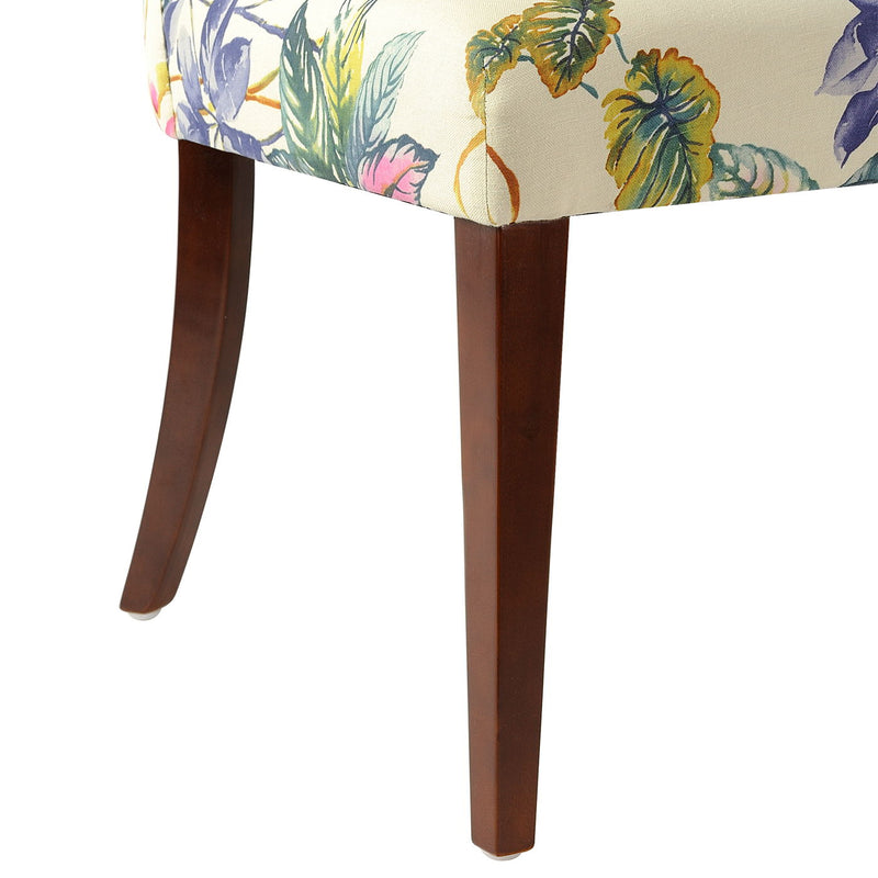 Paradise - Upholstered Accent Chair Printed On - Off-White Floral - R&R Furniture Gallery (Fountain Valley, CA)