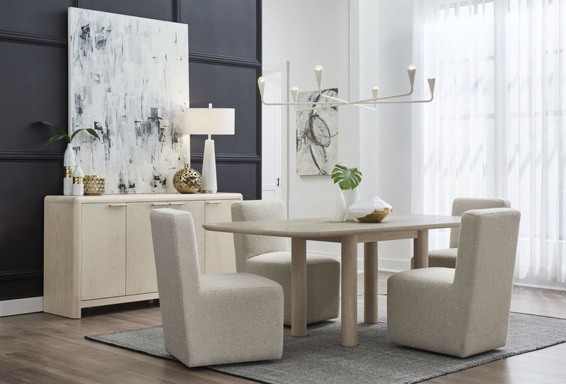 Liv Fully Upholstered Dining Chair in Brun Boucle