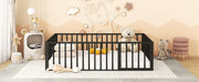 Metal Floor Bed Frame With Fence And Door - R&R Furniture Gallery (Fountain Valley, CA)
