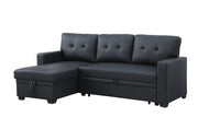 Upholstered Pull Out Sectional Sofa With Chaise - R&R Furniture Gallery (Fountain Valley, CA)