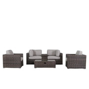 Wicker Seating Group Set With Table And Cushions - R&R Furniture Gallery (Fountain Valley, CA)
