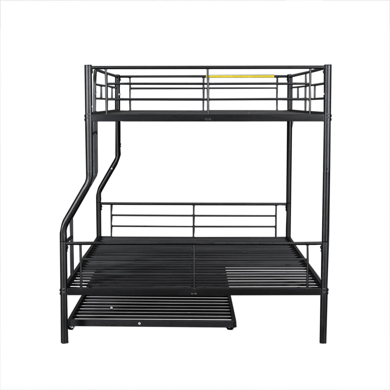 Steel construction bunk bed from DreamHaus with metal frame and ladder, ideal for space-saving bedroom sleeping arrangements.