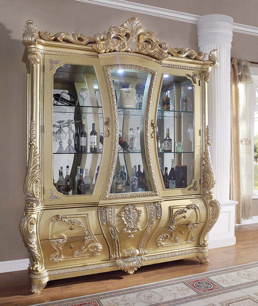 Cabriole - Curio - Gold - R&R Furniture Gallery (Fountain Valley, CA)