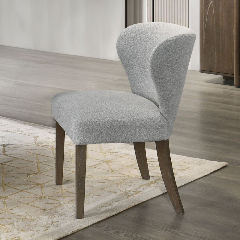 Dillon - Side Chair (Set of 2) - Gray / Walnut - R&R Furniture Gallery (Fountain Valley, CA)