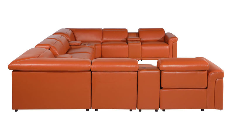 1126 - 12-Piece U-Shaped Sectional Sofa In With 4 Power Recliners & Power Headrests