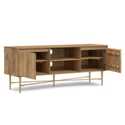 Fallon - TV Media Stand - Natural - R&R Furniture Gallery (Fountain Valley, CA)