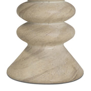 Hyre - Indoor / Outdoor Concrete Side Table - Faux Travertine - R&R Furniture Gallery (Fountain Valley, CA)