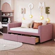 Upholstered Daybed With Ergonomic Design Backrest - R&R Furniture Gallery (Fountain Valley, CA)