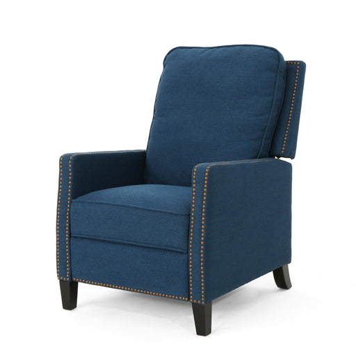 Contemporary Wide Manual Standard Recliner - R&R Furniture Gallery (Fountain Valley, CA)