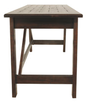 Baldridge - Home Office Large Leg Desk - Rustic Brown - R&R Furniture Gallery (Fountain Valley, CA)