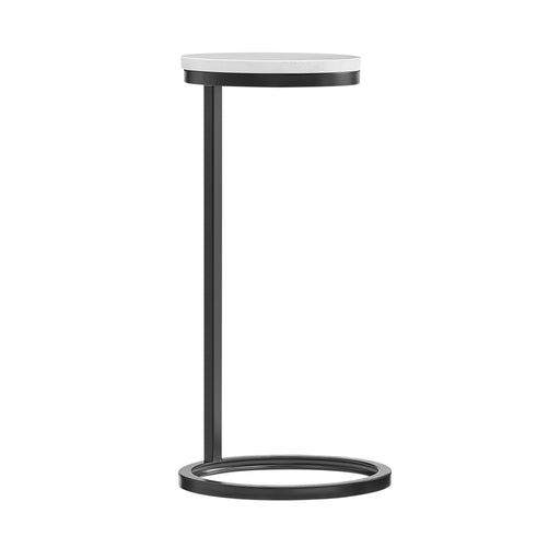 Cerro - Round Accent Table - Antique Bronze / White Marble - R&R Furniture Gallery (Fountain Valley, CA)