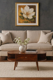 Oval Coffee Table With 1 Drawer - Chestnut - R&R Furniture Gallery (Fountain Valley, CA)