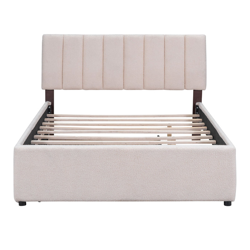 Upholstered Platform Bed With Trundle - R&R Furniture Gallery (Fountain Valley, CA)