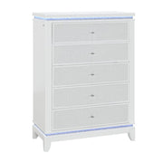 Adalid - Chest With LED Lighting - White - R&R Furniture Gallery (Fountain Valley, CA)