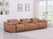 9762 - 5-Piece Modular Power Reclining Sofa And Loveseat Set With 3 Power Recliners In - R&R Furniture Gallery (Fountain Valley, CA)