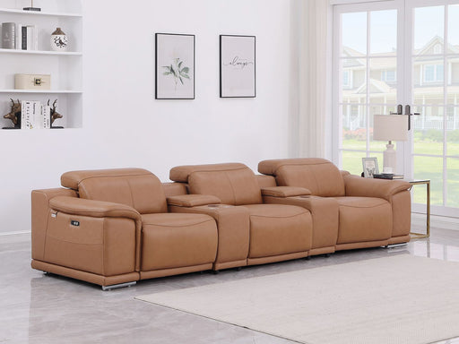 9762 - 5-Piece Modular Power Reclining Sofa And Loveseat Set With 3 Power Recliners In - R&R Furniture Gallery (Fountain Valley, CA)