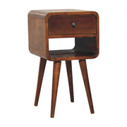 Mini Chestnut Curve Lower Bedside Nifhtstand - R&R Furniture Gallery (Fountain Valley, CA)