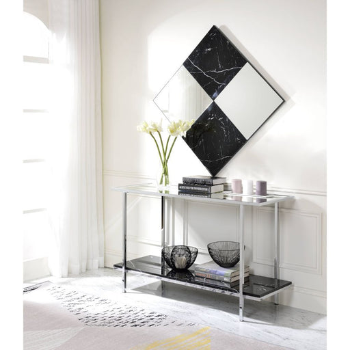 Angwin - Accent Mirror - Mirrored & Faux Marble Top - R&R Furniture Gallery (Fountain Valley, CA)