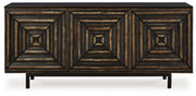 Fair Ridge - Accent Cabinet - Distressed Black - R&R Furniture Gallery (Fountain Valley, CA)