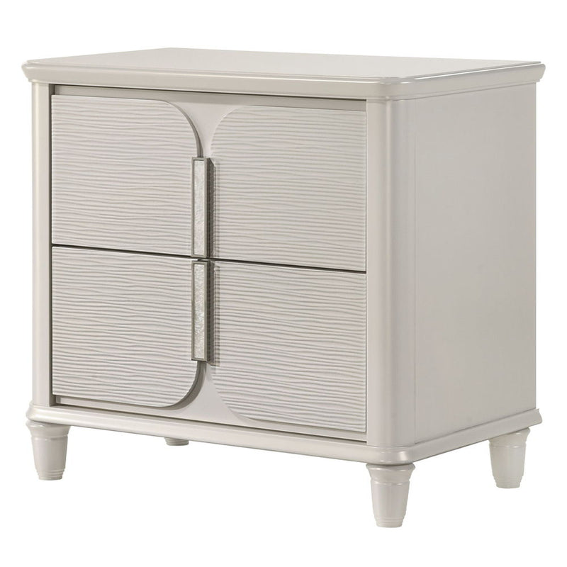 Laveda - Nightstand - Pearl White - R&R Furniture Gallery (Fountain Valley, CA)