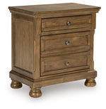 Feddinger - Two Drawer Night Stand - Medium Brown - R&R Furniture Gallery (Fountain Valley, CA)