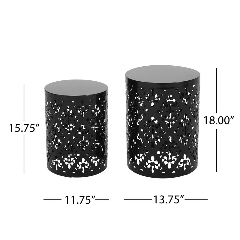Outdoor Metal Modern Design End Table - R&R Furniture Gallery (Fountain Valley, CA)