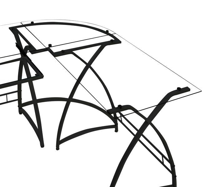 Dazenus - Desk - Glass Top - R&R Furniture Gallery (Fountain Valley, CA)
