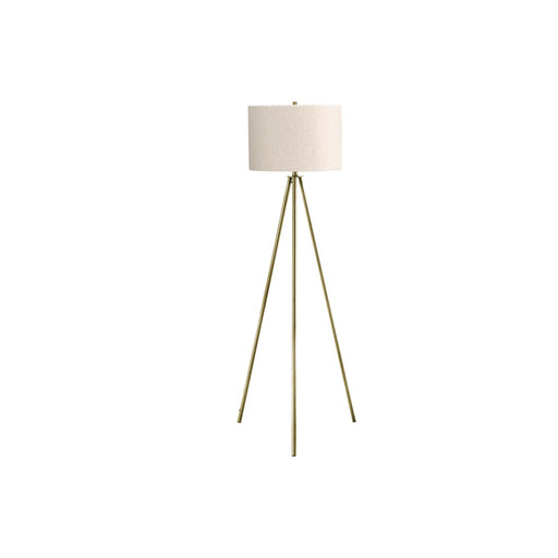 Contemporary 8th Street floor lamp with sleek design and tall standing structure, ideal for modern living room or office lighting.