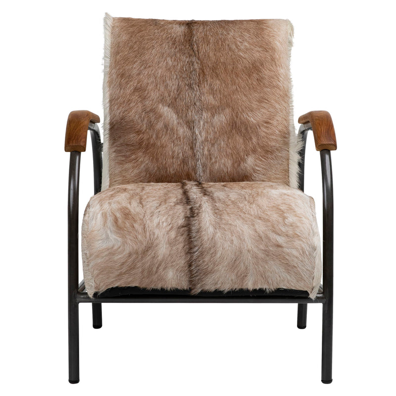 Laney - Occasional Chair - Natural Brown And White With Black