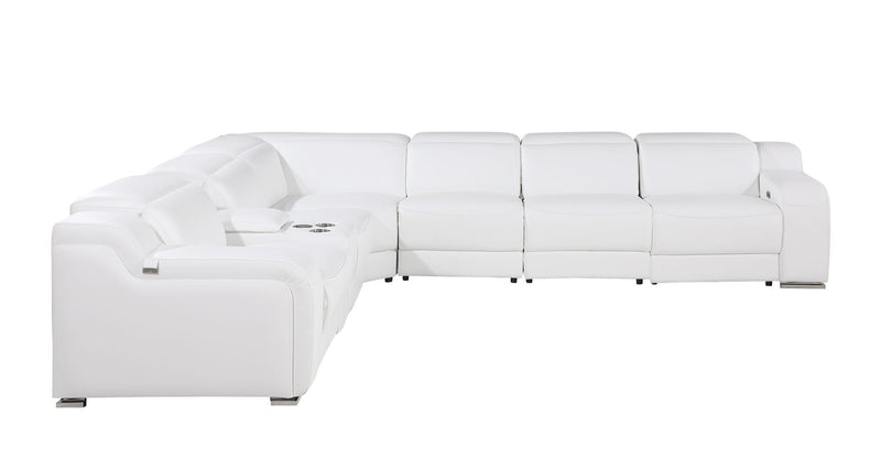 1116 - Power Reclining Italian Leather Sectional - R&R Furniture Gallery (Fountain Valley, CA)
