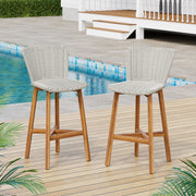 Lymington - Outdoor Bar Stool (Set of 2) - R&R Furniture Gallery (Fountain Valley, CA)