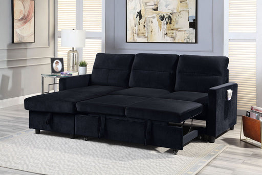 Ivy - Reversible Sleeper Sectional Sofa With Storage Chaise And Side Pocket - R&R Furniture Gallery (Fountain Valley, CA)