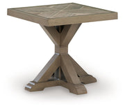 Laguna Heights - Square End Table - Beige - R&R Furniture Gallery (Fountain Valley, CA)