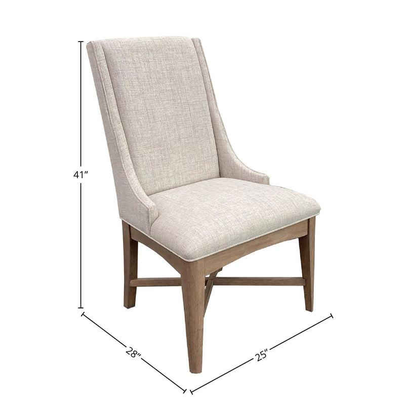 Americana Modern Dining - Host Dining Chair (Set of 2) - Cotton - R&R Furniture Gallery (Fountain Valley, CA)