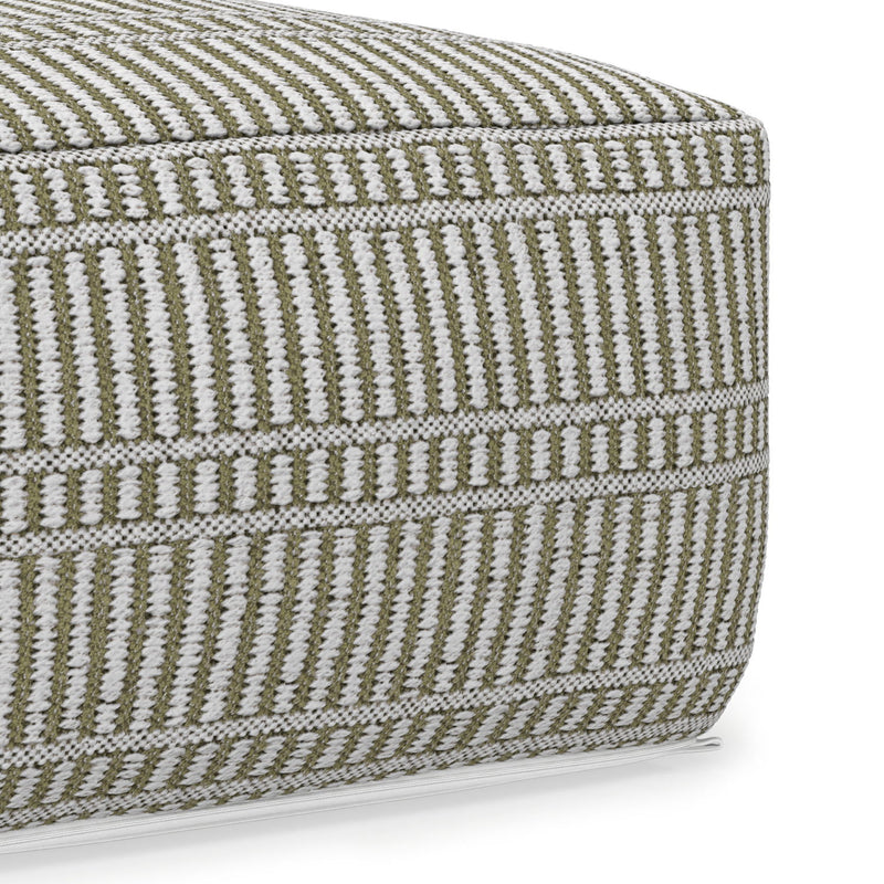 Safford - Square Outdoor / Indoor Pouf - R&R Furniture Gallery (Fountain Valley, CA)