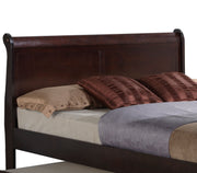 Elegant Glory Furniture trundle bed with classic design, featuring a sturdy wooden frame and spacious under-bed storage.