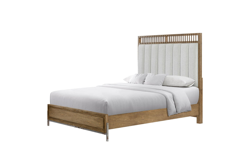 Elegant Design Upholstered And Strap Panel Bed - R&R Furniture Gallery (Fountain Valley, CA)