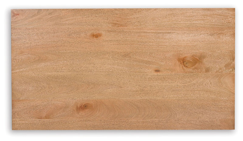 Kristiland - Rectangular Cocktail Table - Light Brown - R&R Furniture Gallery (Fountain Valley, CA)