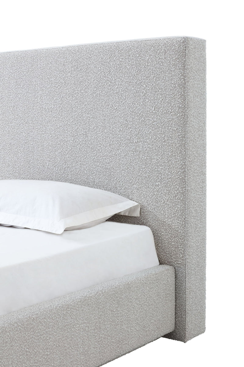 One Upholstered Modern Headboard in Cotton Ball Boucle (2026) - R&R Furniture Gallery (Fountain Valley, CA)