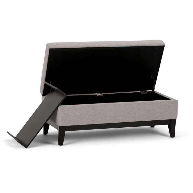 Oregon - Contemporary Storage Ottoman Bench With Tray - R&R Furniture Gallery (Fountain Valley, CA)